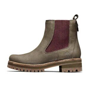 Timberland Courmayeur Valley Chelsea Boots in Olive Nubuck, Size 11
